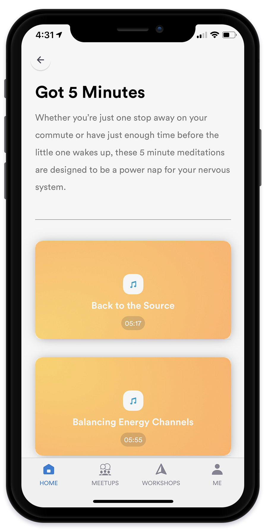 meditation app