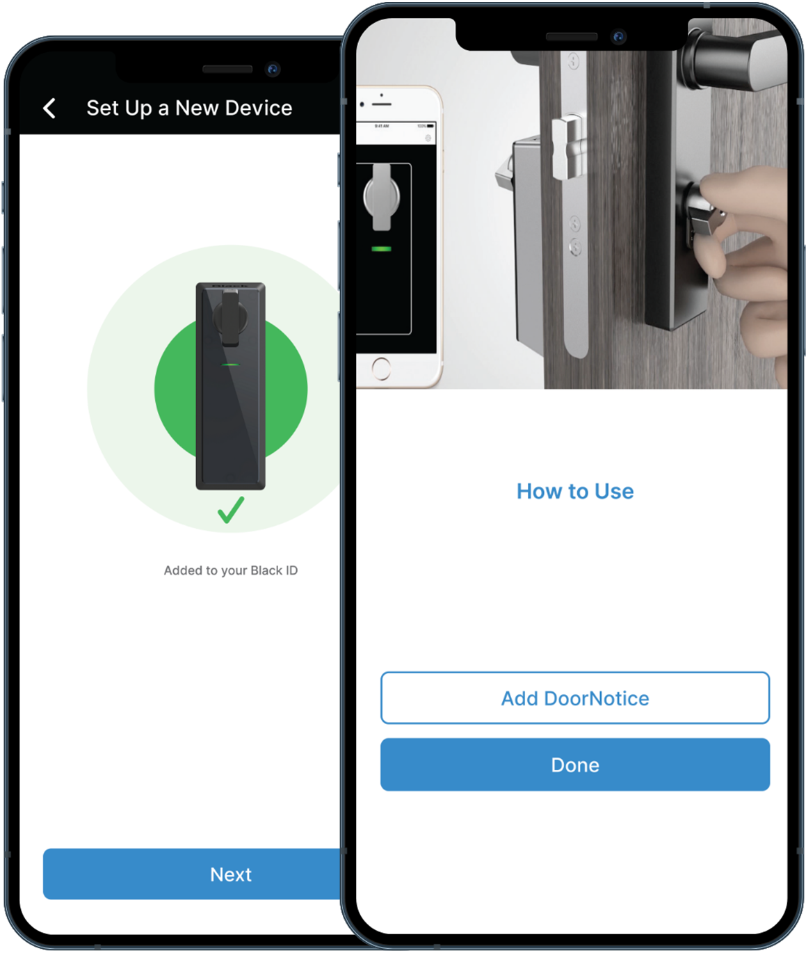 set up lock device