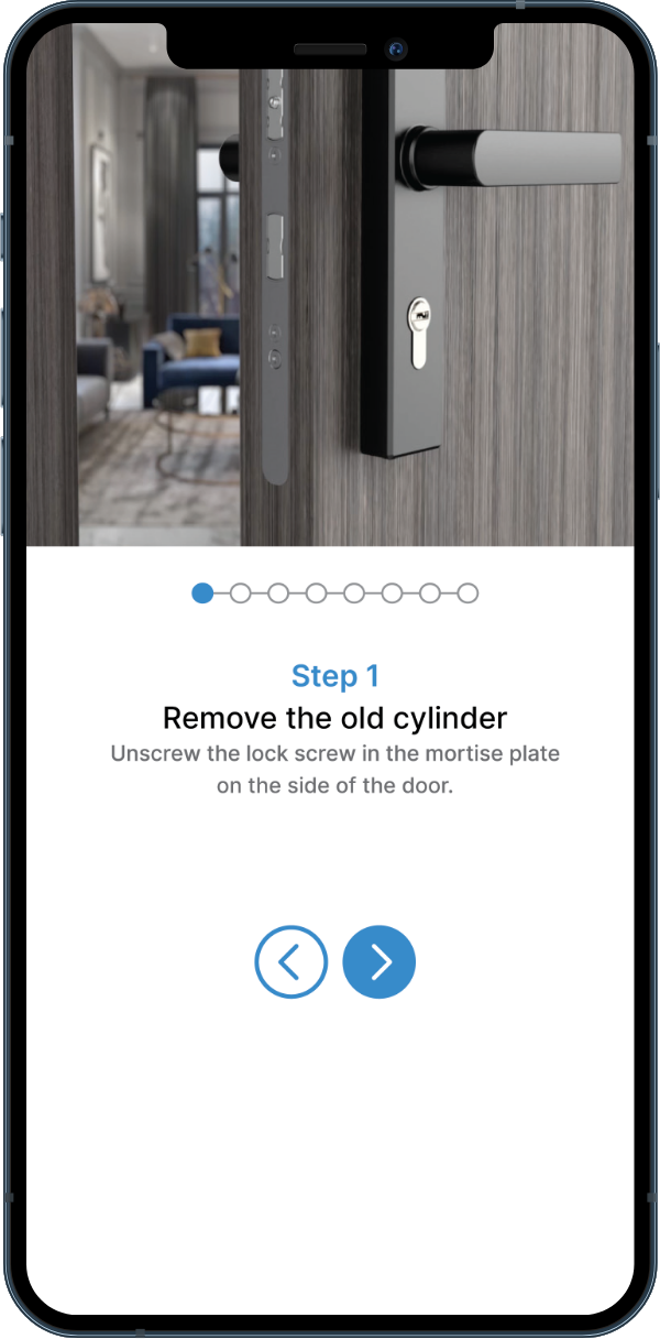 steps to install lock device