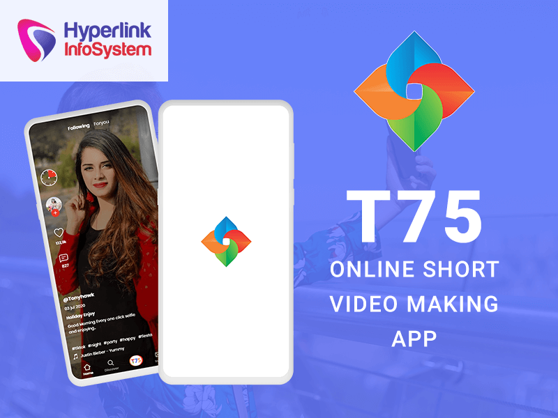 t75 online short video making app