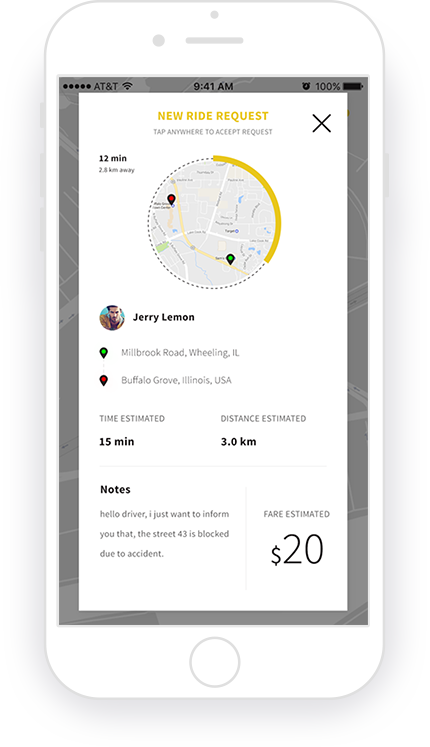 taxi driver app