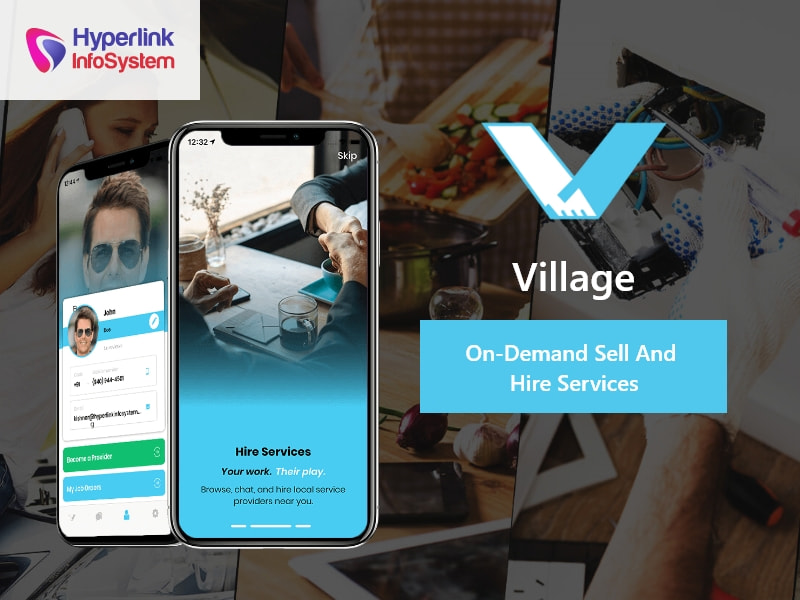 Village on demand sell and hire servcies