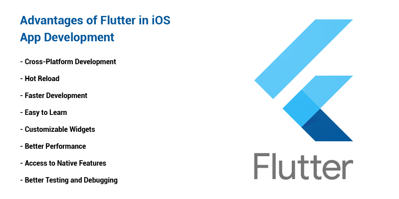 advantages of flutter in ios app development - hyperlink infosystem