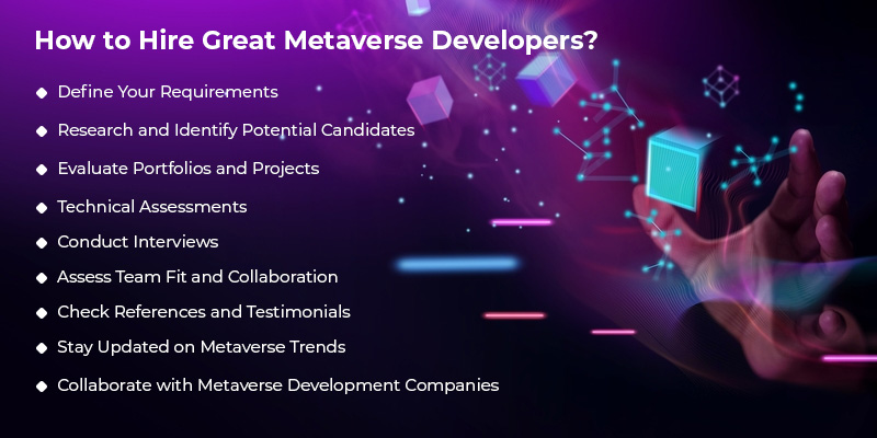 how to hire great metaverse developers